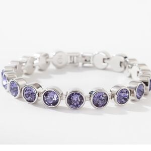 Swarovski Touchstone Crystal Dark Purple Ice Bracelet retail $105
